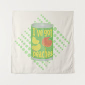 Tenture J'ai des pêches Tin de fruit (Devant)
