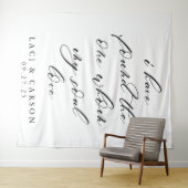 Tenture "J'ai trouvé celui que mon âme aime" Mariage (En situation (horizontale))