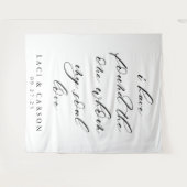 Tenture "J'ai trouvé celui que mon âme aime" Mariage (Devant (Horizontal))