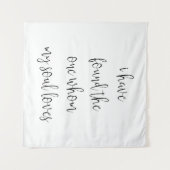 Tenture "J'ai trouvé celui que mon âme aime" Mariage (Devant (Horizontal))