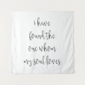 Tenture "J'ai trouvé celui que mon âme aime" Mariage (Devant)