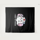 Tenture J'Ai Trouvé Cet Humerus Drôle Infirmière Halloween (Devant (Horizontal))