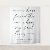 Tenture J'Ai Trouvé La Bannière De Fond De Mariage One Quo (Devant)