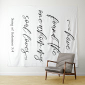 Tenture J'ai trouvé la toile de fond d'un mariage (En situation (horizontale))