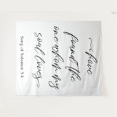 Tenture J'ai trouvé la toile de fond d'un mariage (Devant (Horizontal))