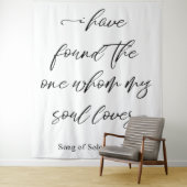 Tenture J'ai trouvé la toile de fond d'un mariage (En situation)