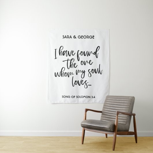 Tenture J'Ai Trouvé Le Booth Photo D'Un Signal Mariage (En situation)