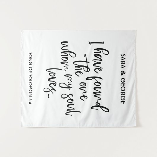 Tenture J'Ai Trouvé Le Booth Photo D'Un Signal Mariage (Devant (Horizontal))