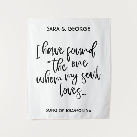 Tenture J'Ai Trouvé Le Booth Photo D'Un Signal Mariage (Devant)