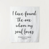 Tenture J'ai Trouvé Le Fond De Mariage Personnalisé Toile (Devant)