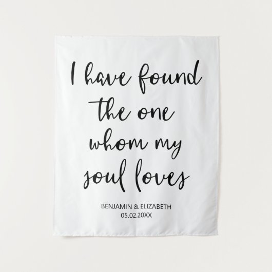 Tenture J'ai Trouvé Le Fond De Mariage Personnalisé Toile (Devant)