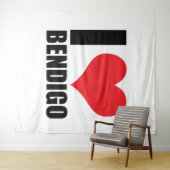 Tenture J'aime Bendigo (En situation (horizontale))