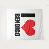 Tenture J'aime Bendigo (Devant (Horizontal))