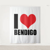Tenture J'aime Bendigo (Devant)