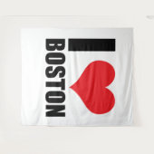 Tenture J'aime Boston (Devant (Horizontal))