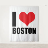 Tenture J'aime Boston (Devant)