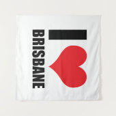 Tenture J'aime Brisbane (Devant (Horizontal))