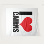 Tenture J'aime Cairns (Devant (Horizontal))