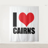 Tenture J'aime Cairns (Devant)