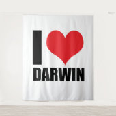 Tenture J'aime Darwin (Devant)
