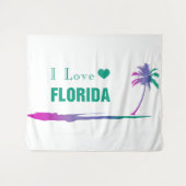 Tenture J'Aime Florida Colorful Green (Devant (Horizontal))