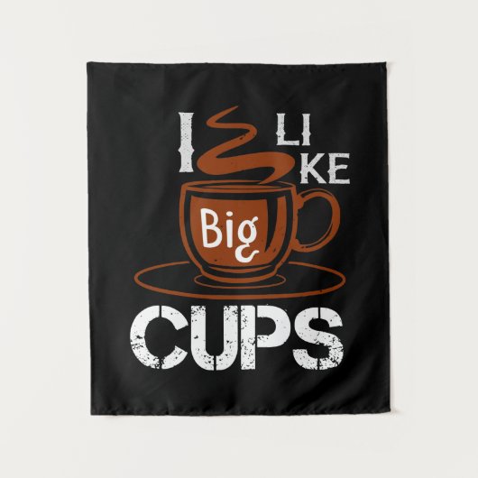 Tenture J'Aime La Big Cup (Devant)