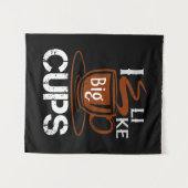 Tenture J'Aime La Big Cup (Devant (Horizontal))