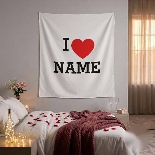 Tenture J'aime le nom