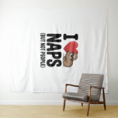 Tenture J'Aime Les Naps Mignonnes Soins (En situation (horizontale))