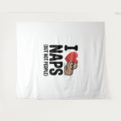 Tenture J'Aime Les Naps Mignonnes Soins (Devant (Horizontal))