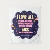 Tenture J'Aime Toutes Les Créatures Mythiques, Vampires, W (Devant)