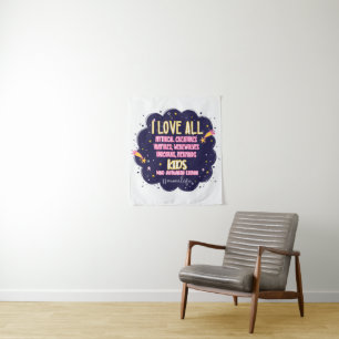 Tenture J'Aime Toutes Les Créatures Mythiques, Vampires, W