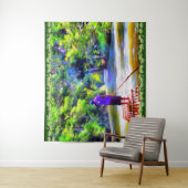 Tenture Jamaïcain River Raft Ride J001 (En situation)