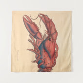 Tenture James Sowerby  Homard dentelé   (Devant (Horizontal))