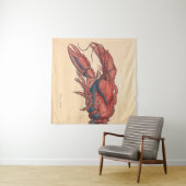 Tenture James Sowerby  Homard dentelé   (En situation (horizontale))