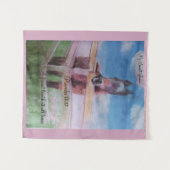 Tenture Jamie douce fille, ami cheval (Devant (Horizontal))