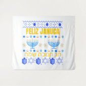 Tenture Januca januka Janucia Janukia menorah Sameaj (Devant (Horizontal))