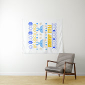 Tenture Januca januka Janucia Janukia menorah Sameaj (En situation (horizontale))