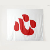 Tenture Japanese Kanji Heart 【Shin/Kokoro】 心 (Devant (Horizontal))