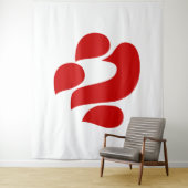 Tenture Japanese Kanji Heart 【Shin/Kokoro】 心 (En situation)