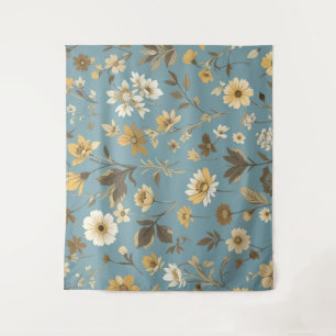 Tenture Jardin Bleu