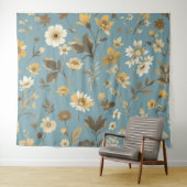 Tenture Jardin Bleu (En situation (horizontale))