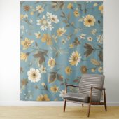 Tenture Jardin Bleu (En situation)