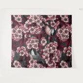 Tenture Jardin de cerisier nocturne (Devant (Horizontal))