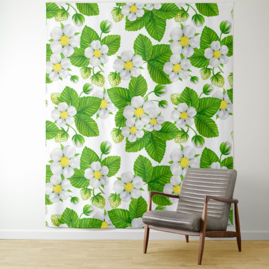 Tenture Jardin de fraises 2 (En situation)