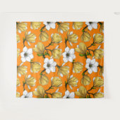 Tenture Jardin de Magnolia en jaune (Devant (Horizontal))