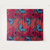 Tenture Jardin de morpho bleu (Devant (Horizontal))