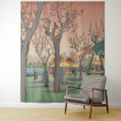Tenture Jardin De Plums Par Hiroshige (En situation)
