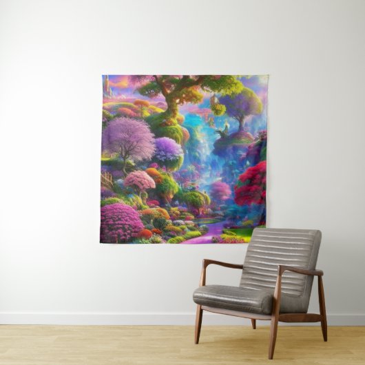 Tenture Jardin d'Eden (En situation)