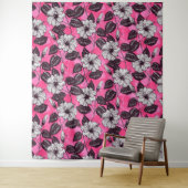 Tenture Jardin des Hibiscus 2 (En situation)